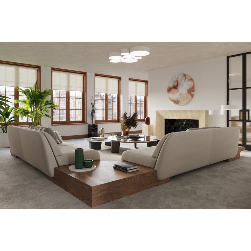 Lustr na lanku ARENA 3xE27/15W/230V bílá