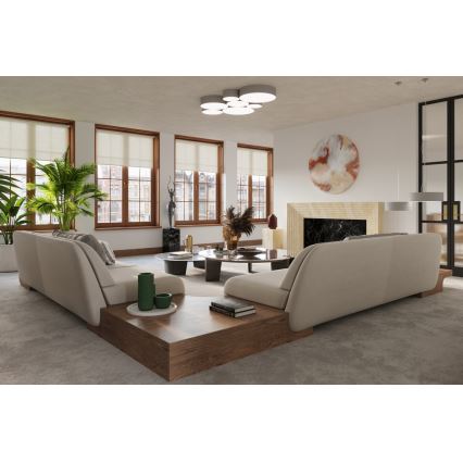 Stropní svítidlo ARENA 2xE27/15W/230V šedá