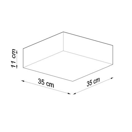 Stropní svítidlo HORUS 35 2xE27/60W/230V černá