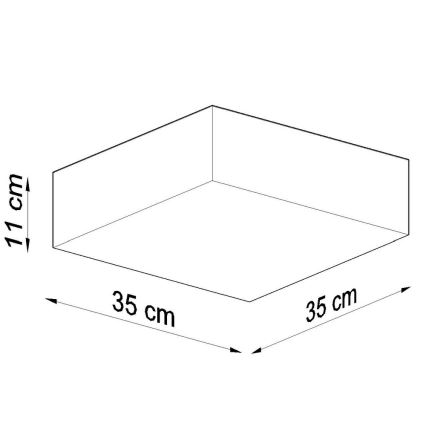 Stropní svítidlo HORUS 35 2xE27/60W/230V bílá