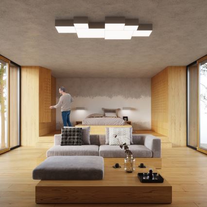 Stropní svítidlo HORUS 45 3xE27/60W/230V šedá