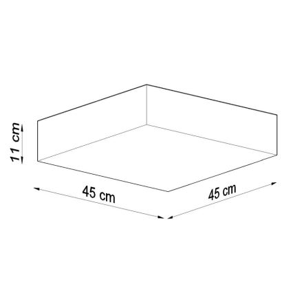 Stropní svítidlo HORUS 45 3xE27/60W/230V bílá