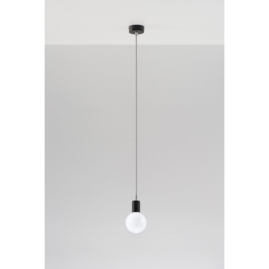 Sollux SL.0151 - Lustr na lanku EDISON 1xE27/60W/230V šedá