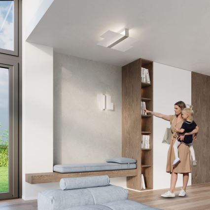 Nástěnné svítidlo MASSIMO 2xG9/40W/230V bílá/lesklý chrom