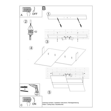 Stropní svítidlo MASSIMO 2xE27/60W/230V bílá/lesklý chrom