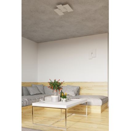 Stropní svítidlo FABIANO 3xE27/60W/230V bílá/lesklý chrom