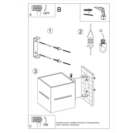 Nástěnné svítidlo LOBO 1xG9/40W/230V černá