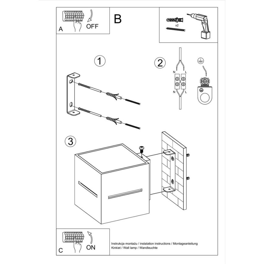Nástěnné svítidlo LOBO 1xG9/40W/230V bílá
