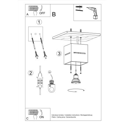 Stropní svítidlo LOBO 1xG9/40W/230V černá