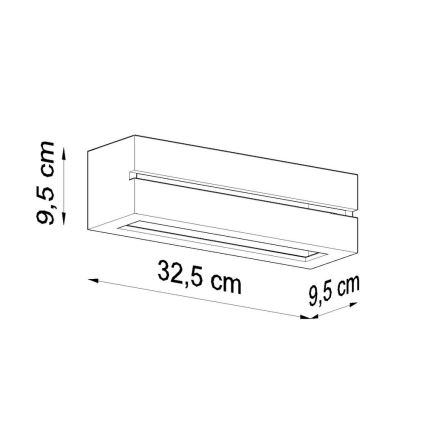 Nástěnné svítidlo VEGA LINE 1xE27/60W/230V bílá