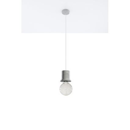 Sollux SL.0283 - Lustr na lanku BONO 1xE27/60W/230V šedá