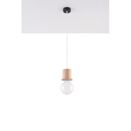 Lustr na lanku MILO 1xE27/60W/230V buk