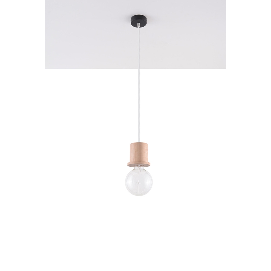 Lustr na lanku MILO 1xE27/60W/230V buk