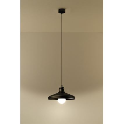 Lustr na lanku MARE 1 1xE27/60W/230V černá