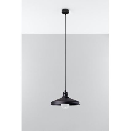 Lustr na lanku MARE 1 1xE27/60W/230V černá