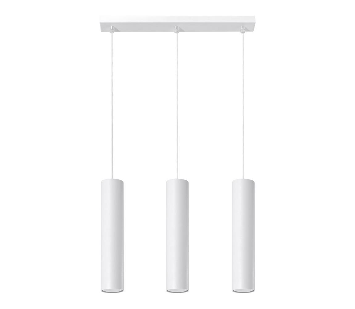 Sollux Sollux SL.0325 - Lustr na lanku LAGOS 3 3xGU10/40W/230V bílá SLX0213