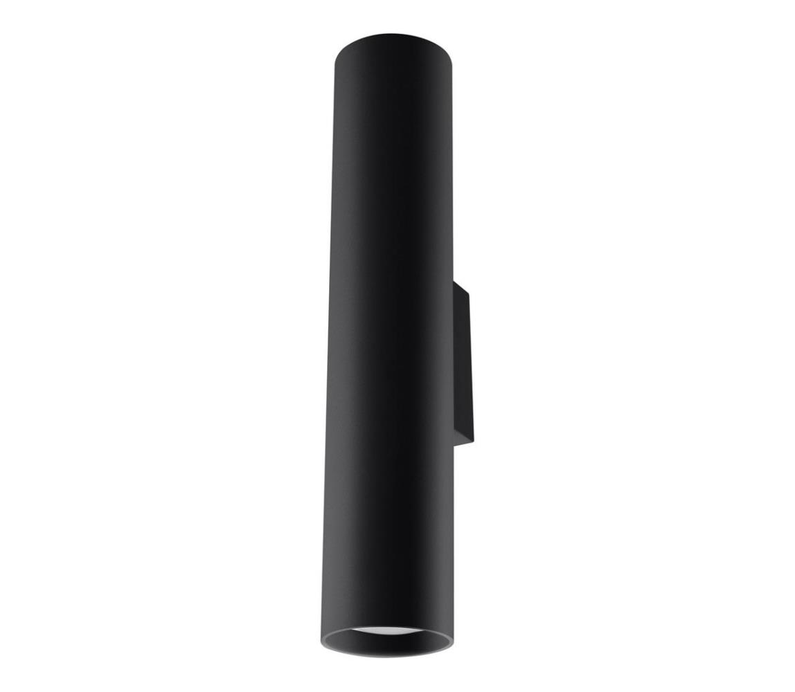 Sollux Sollux SL.0330 - Nástěnné svítidlo LAGOS 2 2xGU10/40W/230V černá SLX0218