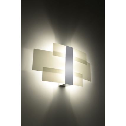 Nástěnné svítidlo CELIA 2xG9/40W/230V lesklý chrom/bílá