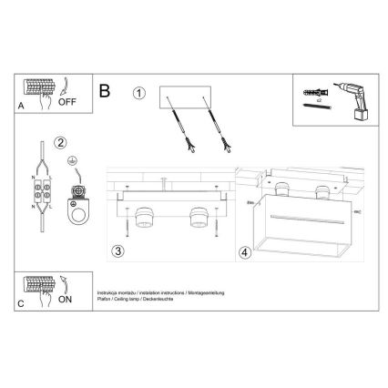 Stropní svítidlo LOBO 2xG9/40W/230V bílá