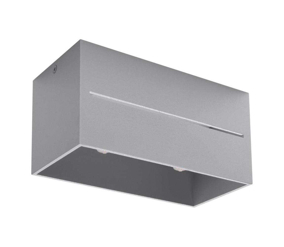 Sollux Sollux SL.0385 - Stropní svítidlo LOBO 2xGU10/40W/230V šedá SLX0372