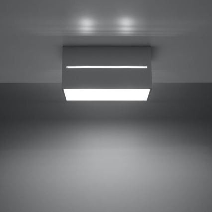 Stropní svítidlo LOBO 2xGU10/40W/230V šedá