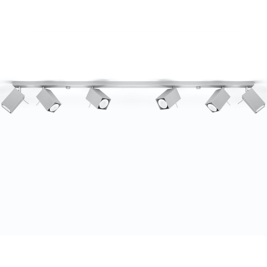 Bodové svítidlo MERIDA 6xGU10/40W/230V šedá
