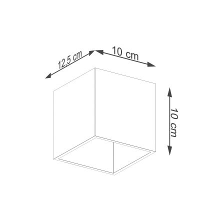 Nástěnné bodové svítidlo QUAD 1xG9/8W/230V beton