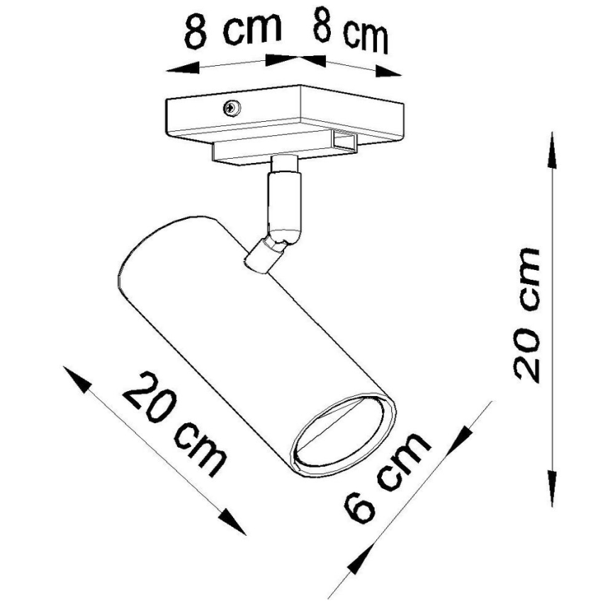Bodové svítidlo DIREZIONE 1xGU10/40W/230V bílá