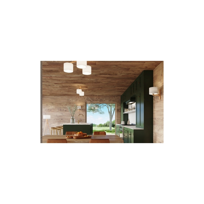 Přisazený lustr LEGNO 3xE27/60W/230V