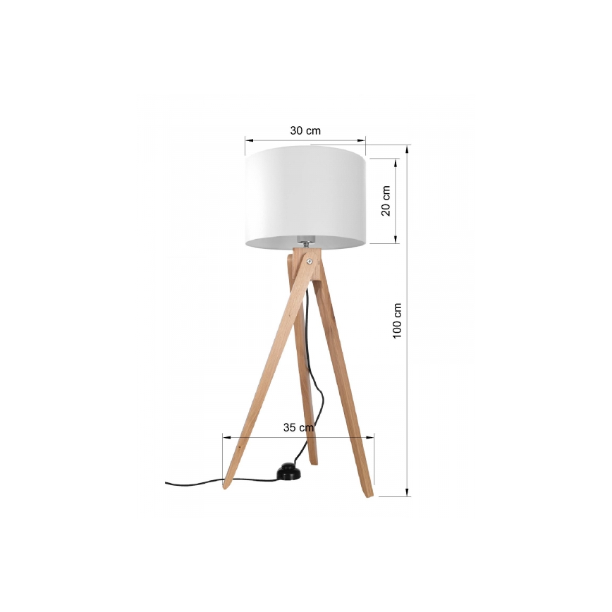 Stojací lampa LEGNO 1xE27/60W/230V