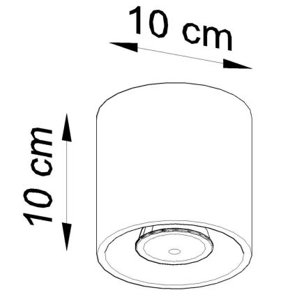 Bodové svítidlo ORBIS 1 1xGU10/10W/230V