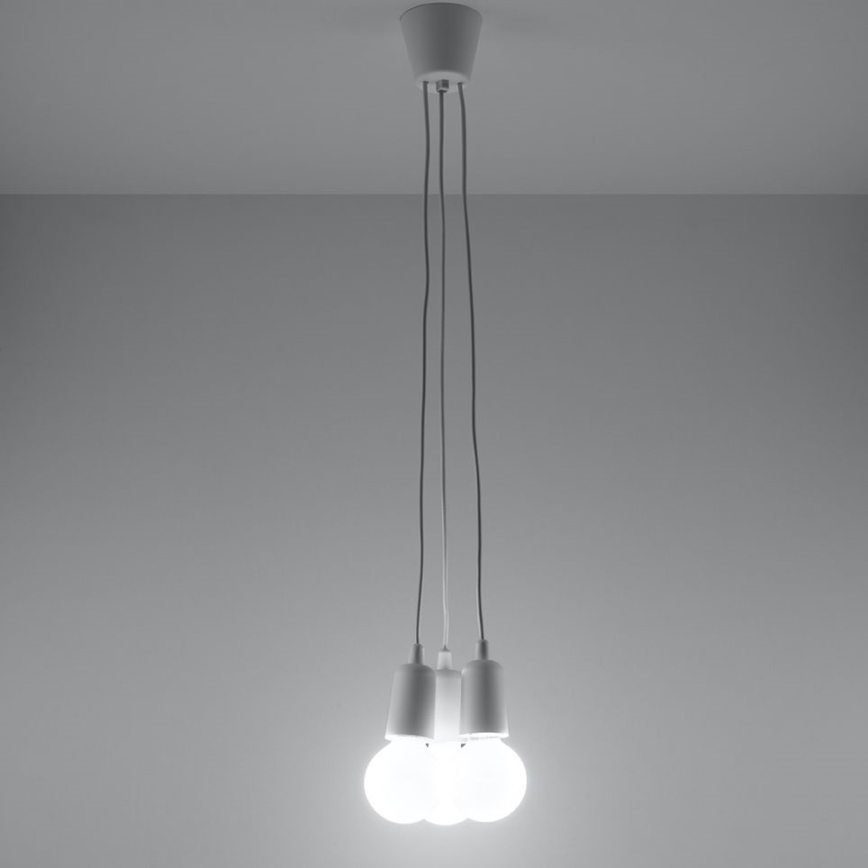 Lustr na lanku DIEGO 3xE27/60W/230V