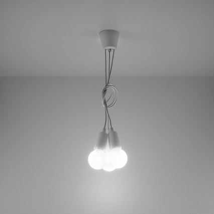 Lustr na lanku DIEGO 3xE27/60W/230V