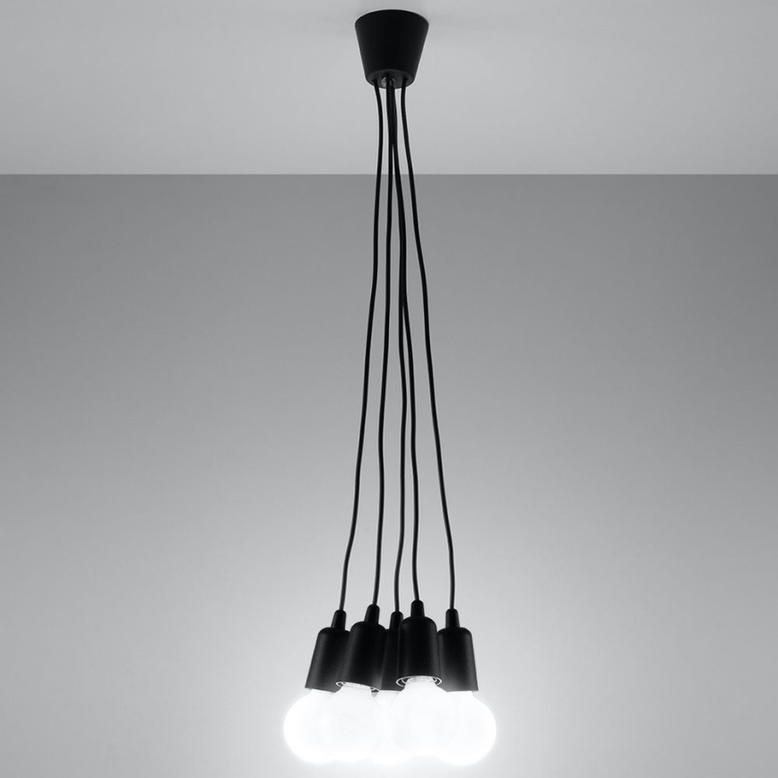 Lustr na lanku DIEGO 5xE27/60W/230V
