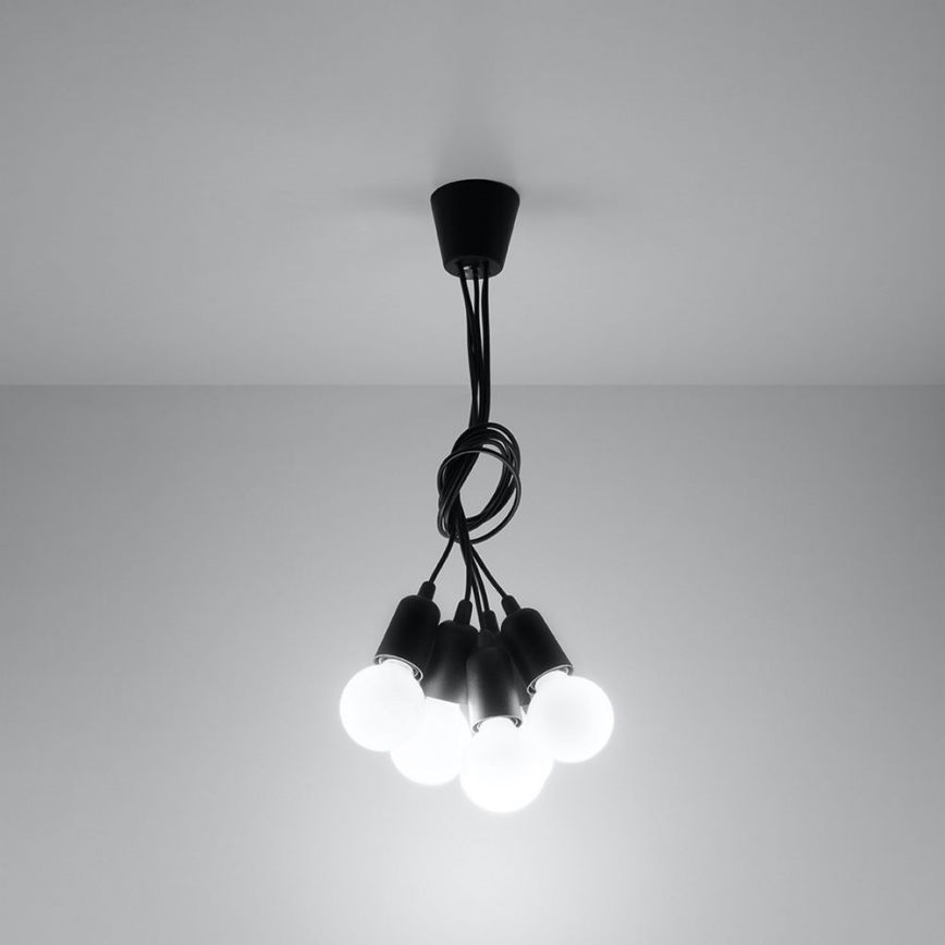 Lustr na lanku DIEGO 5xE27/60W/230V