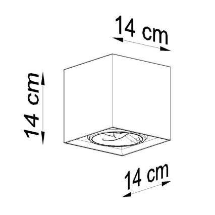 Bodové svítidlo VALDE 1xGU10/40W/230V