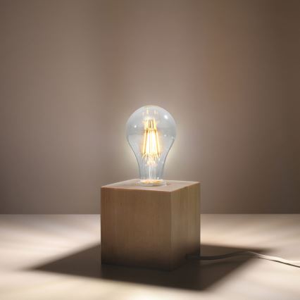 Stolní lampa ABEL 1xE27/15W/230V buk