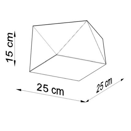 Stropní svítidlo HEXA 1xE27/60W/230V černá