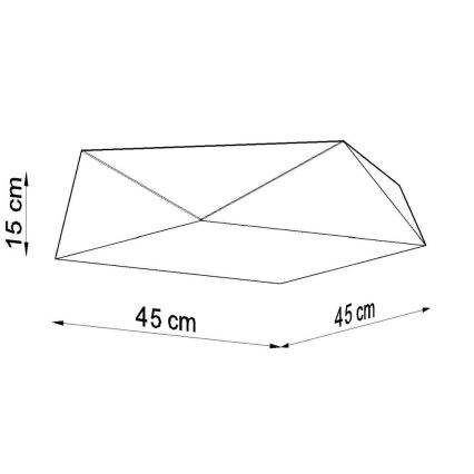 Stropní svítidlo HEXA 3xE27/60W/230V bílá