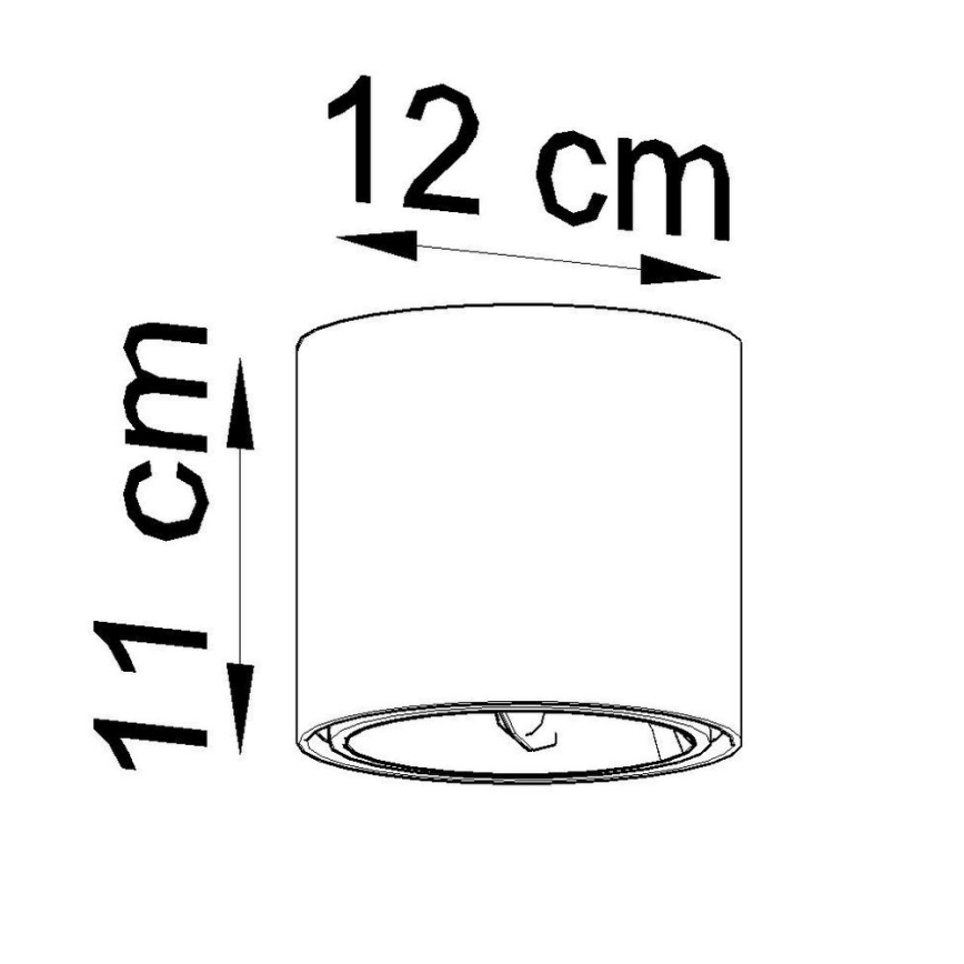 Bodové svítidlo TIUBE 1xGU10-AR111/10W/230V
