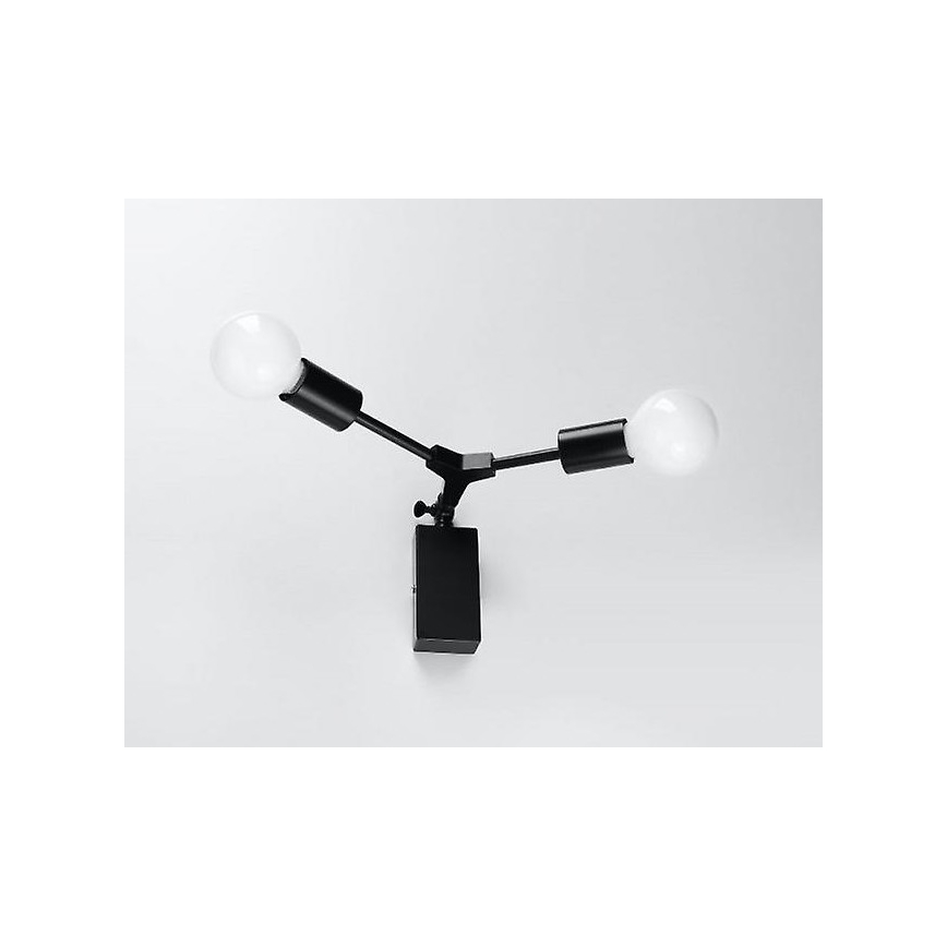 Nástěnné svítidlo PLATO 2xE27/60W/230V