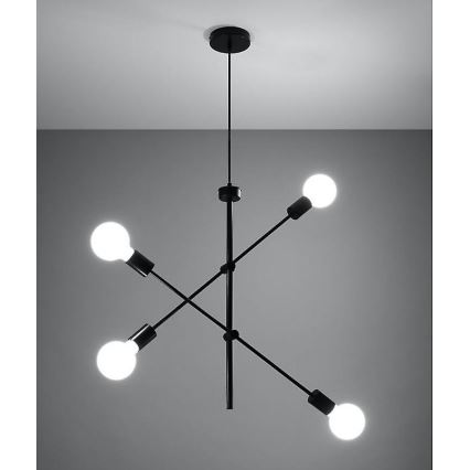 Lustr na lanku CONCEPT 4xE27/60W/230V