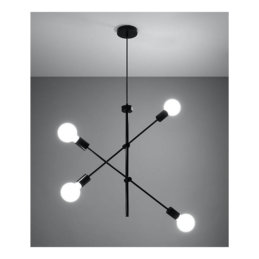 Lustr na lanku CONCEPT 4xE27/60W/230V