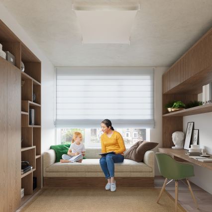 LED Stropní svítidlo LUNA 4xG13/8,5W/230V 10,5x10,5 cm bílá