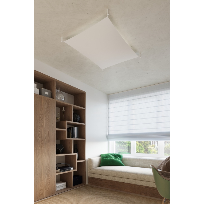 LED Stropní svítidlo LUNA 4xG13/8,5W/230V 105x105 cm bílá