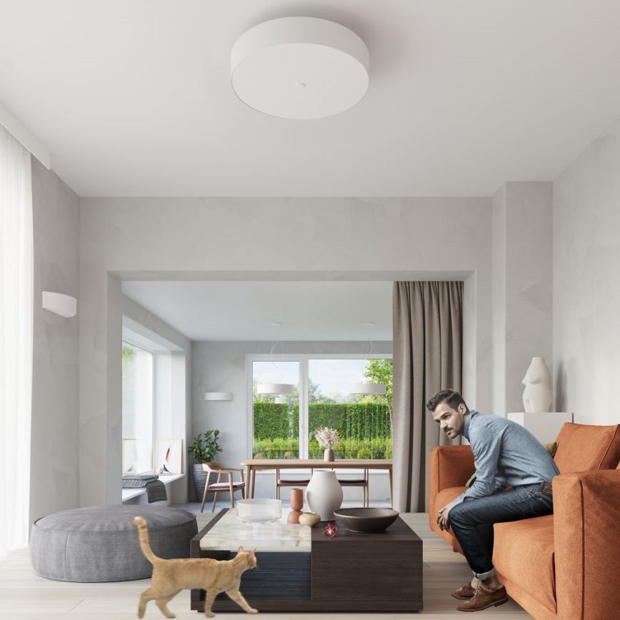 Stropní svítidlo SKALA 3xE27/60W/230V pr. 30 cm bílá
