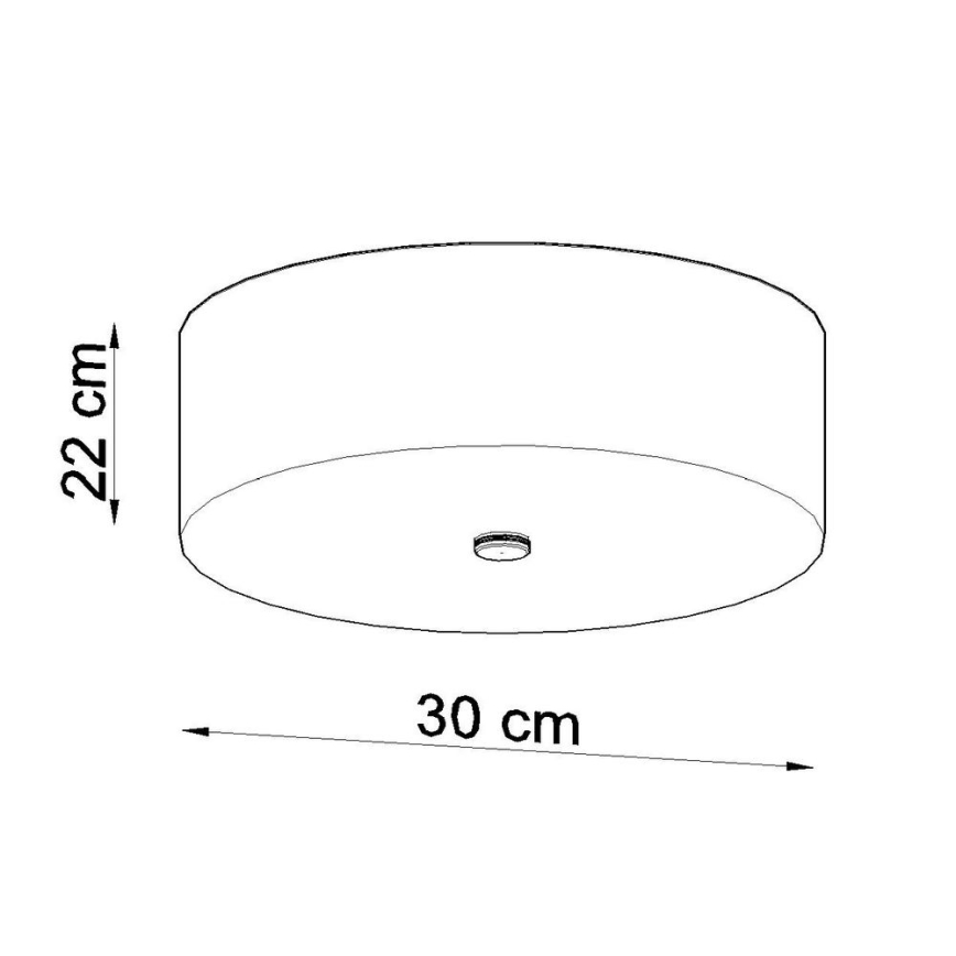 Stropní svítidlo SKALA 3xE27/60W/230V pr. 30 cm bílá