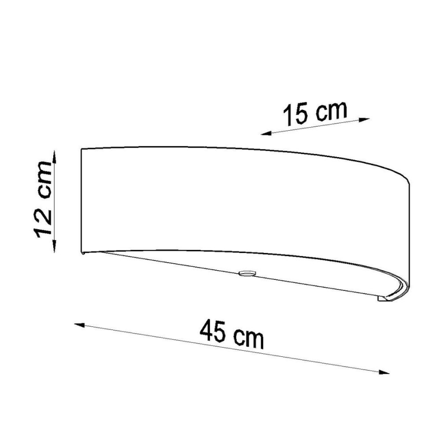 Nástěnné svítidlo SKALA 2xE27/60W/230V bílá