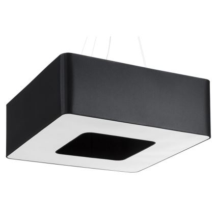 Lustr na lanku URANO 8xE27/60W/230V 60 cm černá