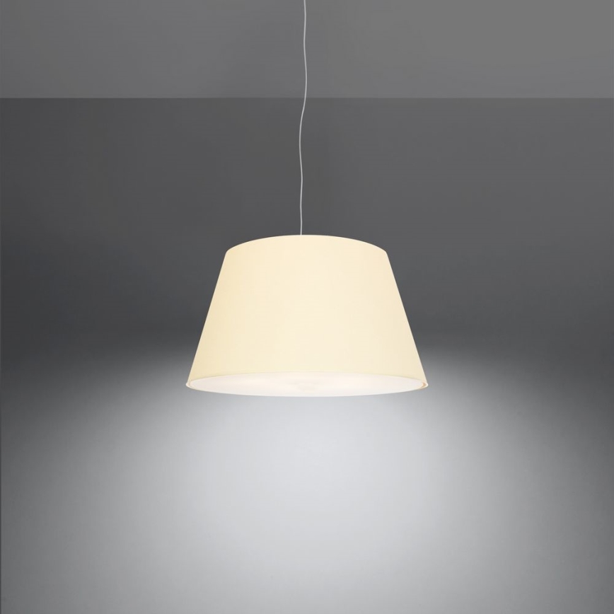 Lustr na lanku CONO 3xE27/60W/230V pr. 45 cm bílá